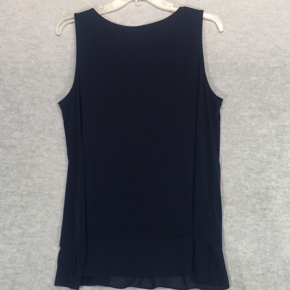 SUSAN GRAVER Wrinkle Resistant Jersey Knit Extra Long Line Layered Look Tunic. - Picture 2 of 12